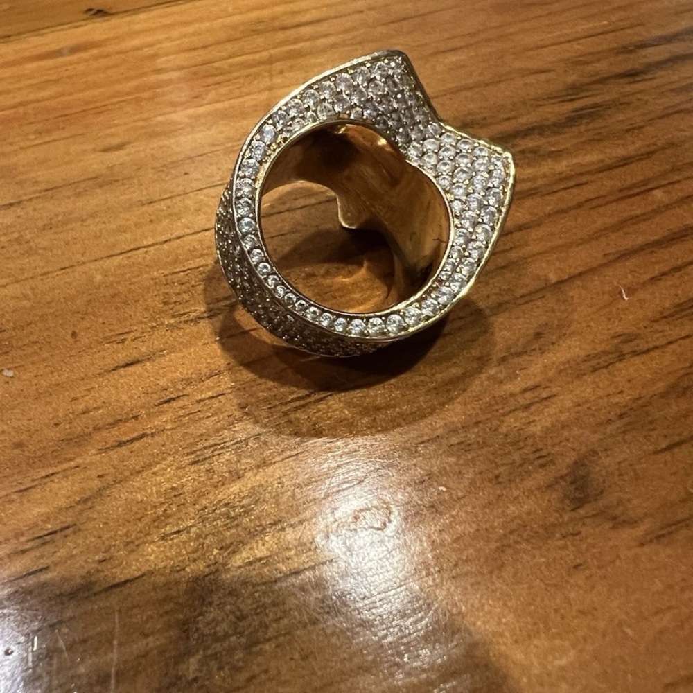 18k Silver Star Ring - image 3